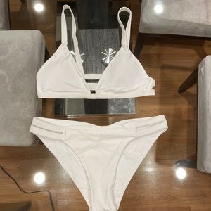 White bikini set
